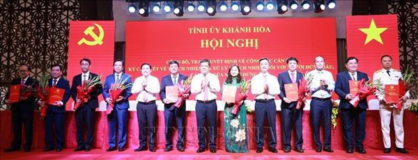 Công bố Quyết định của Ban Bí thư chỉ định tham gia Ban Chấp hành Đảng bộ tỉnh Khánh Hòa