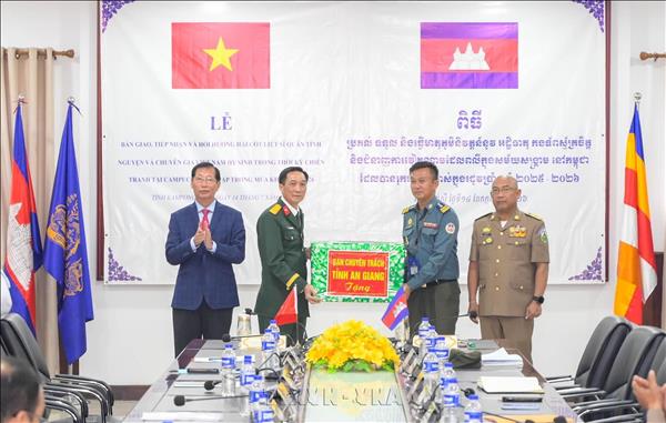 Đội K93 An Giang quy tập 81 hài cốt liệt sĩ tại Kampong Speu (Campuchia)