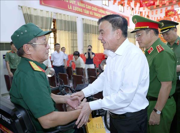 Senior Party official visits, presents gifts to wounded, sick veteran soldiers in Nghe An