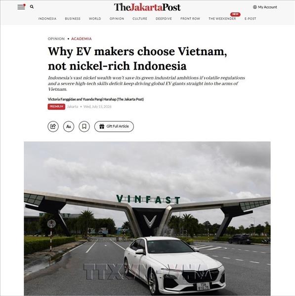 Báo Indonesia: Việt Nam có lợi thế trong cuộc đua hút đầu tư xe điện