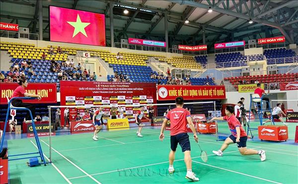 Gần 1.200 vận động viên tham dự Giải vô địch cầu lông các câu lạc bộ Quảng Ninh mở rộng năm 2026