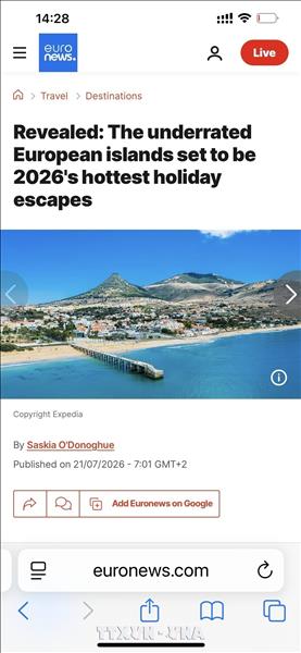 Expedia xếp Phú Quốc vào Top 10 hòn đảo nghỉ dưỡng nổi bật năm 2026