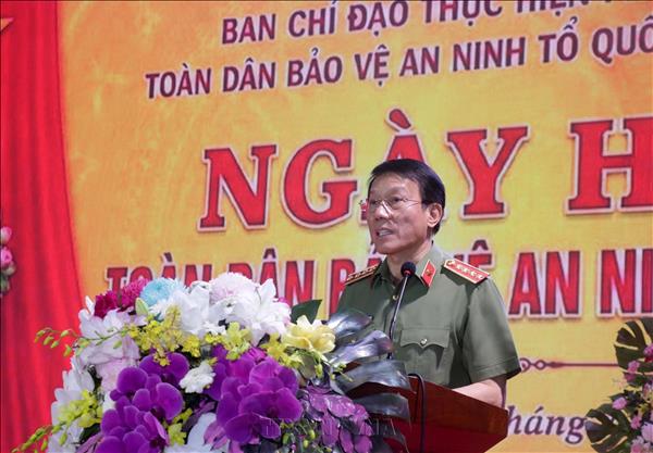 Đại tướng Lương Tam Quang dự Ngày hội toàn dân bảo vệ an ninh Tổ quốc tại Hưng Yên