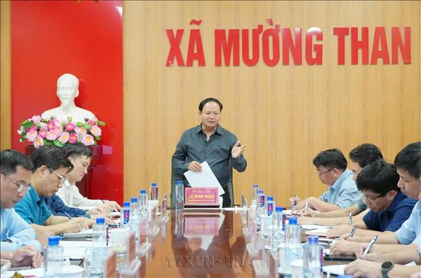 Kiểm tra thực tế, nỗ lực khắc phục hậu quả thiên tai tại xã Mường Than