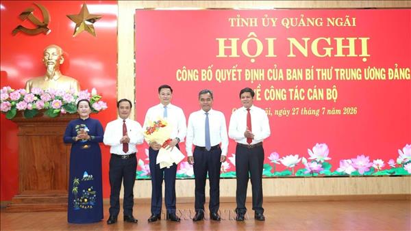 Điều động, chỉ định đồng chí Nguyễn Đức Tâm giữ chức Phó Bí thư Tỉnh ủy Quảng Ngãi