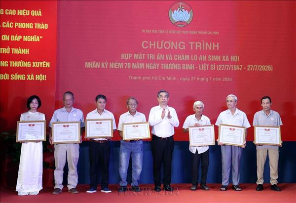 Thành phố Hồ Chí Minh bao phủ toàn diện chính sách với người có công