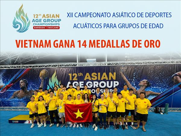 Vietnam logra 14 oros en el XII Campeonato Asiático de Deportes Acuáticos