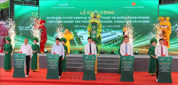 Khởi công Cụm công nghiệp trọng điểm nằm trong Khu kinh tế phía Nam Hải Phòng