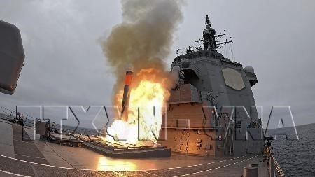 ຍີ່​ປຸ່ນ ຍິງ​ລູກ​ສອນ​ໄຟ Tomahawk ຈາກກຳ​ປັ່ນ​ຂັບ​ໄລ່ເປັນ​ຄັ້ງ​ທຳ​ອິດ