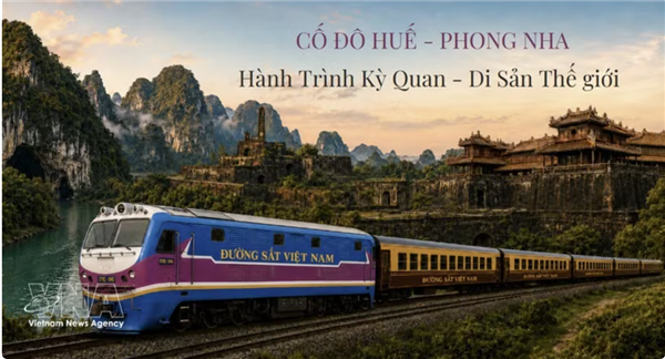 Un train touristique reliera Huê à Phong Nha à partir de septembre 2026