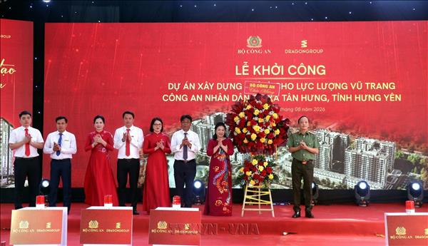 Hưng Yên: Khởi công dự án nhà ở xã hội cho lực lượng vũ trang Công an nhân dân