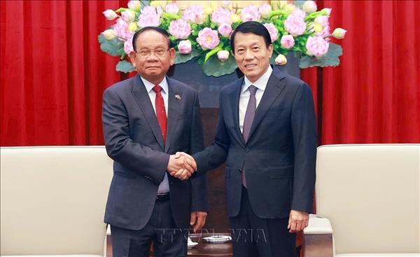 Bộ trưởng Bộ Công an Lương Tam Quang tiếp Quốc vụ khanh Bộ Nội vụ Campuchia