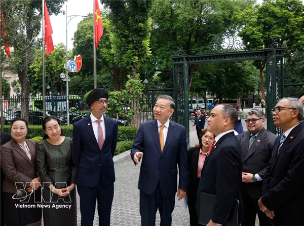 苏林会见东盟国家驻河内使节：共同建设团结、自强的东盟共同体