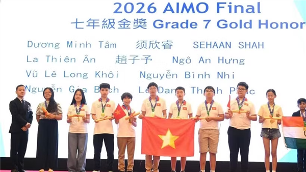 越南学生在亚洲数学竞技场国际总决赛中取得优异成绩