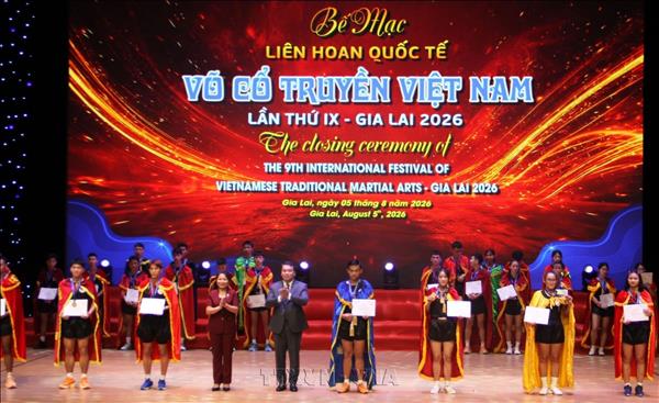 Bế mạc Liên hoan quốc tế võ cổ truyền Việt Nam lần thứ IX - Gia Lai năm 2026