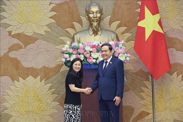 Chủ tịch Quốc hội Trần Thanh Mẫn tiếp Đại sứ Hoa Kỳ Jennifer Wicks