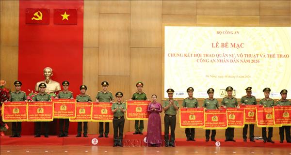 Bế mạc Chung kết Hội thao quân sự, võ thuật và thể thao Công an nhân dân năm 2026