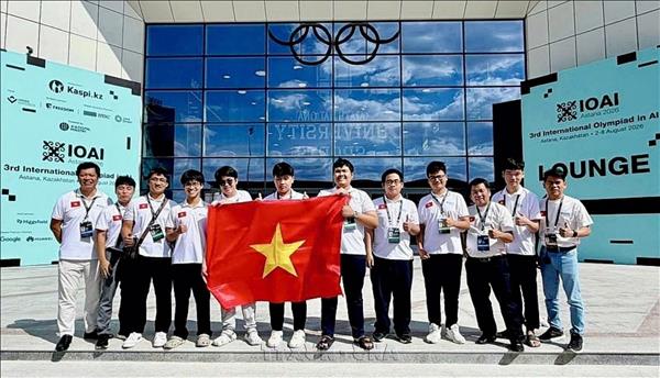 7/8 học sinh đội tuyển Việt Nam đoạt huy chương tại Olympic Trí tuệ nhân tạo quốc tế (IOAI) 2026