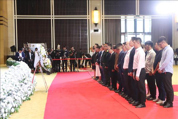 Vietnamese associations in Laos pay tribute to Lao NA President