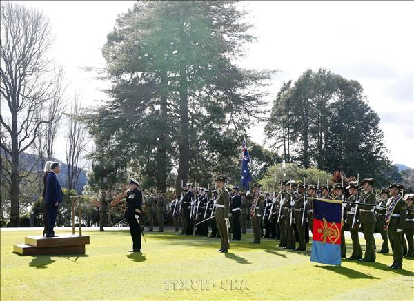 Australian Governor-General hosts welcome ceremony for top Vietnamese leader