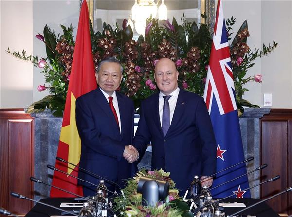 Tổng Bí thư, Chủ tịch nước Tô Lâm hội đàm với Thủ tướng New Zealand Christopher Luxon