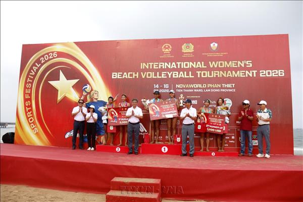 Việt Nam vô địch Giải Bóng chuyền bãi biển nữ quốc tế năm 2026