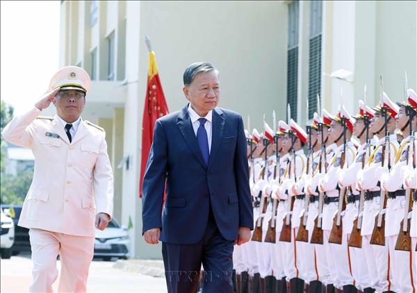 Tổng Bí thư, Chủ tịch nước Tô Lâm thăm, làm việc tại Học viện Kỹ thuật và Công nghệ an ninh