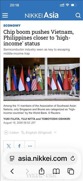 Ngành bán dẫn mở cơ hội đưa Việt Nam tiến gần nhóm quốc gia có thu nhập cao