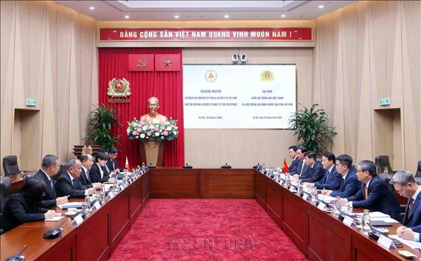 Bộ Công an thúc đẩy hợp tác với các cơ quan thực thi pháp luật Philippines