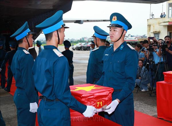 Over 7,000 samples of war martyrsremains transported to Hanoi for DNA identification