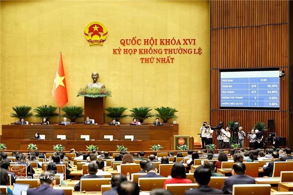 越南第十六届国会第一次非常规会议：通过修改补充三部法律的法律，新增加密资产相关规定