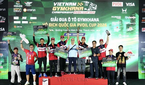 Bế mạc, trao giải Cuộc đua ô tô Gymkhana vô địch Quốc gia