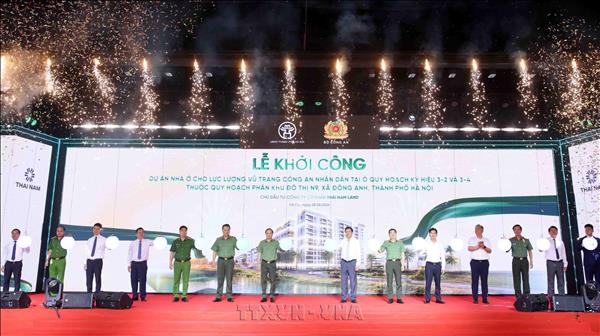 Khởi công dự án nhà ở cho lực lượng vũ trang Công an nhân dân tại Đông Anh, Hà Nội