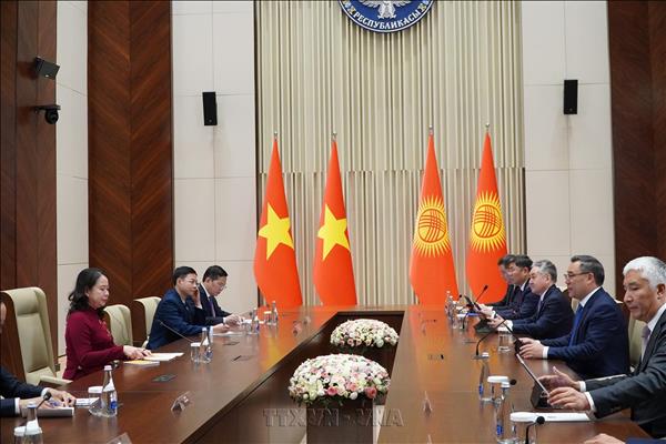 Phó Chủ tịch nước Võ Thị Ánh Xuân tiếp Tổng Thư ký SCO, gặp Tổng thống Kyrgyzstan