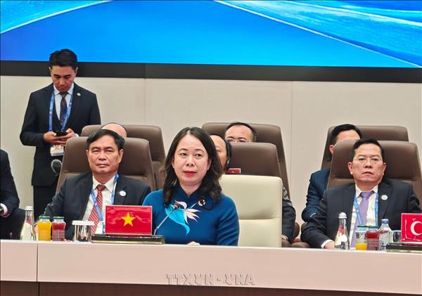 Phó Chủ tịch nước Võ Thị Ánh Xuân tham dự Hội nghị thượng đỉnh mở rộng Tổ chức Hợp tác Thượng Hải
