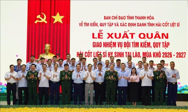 Thanh Hóa phấn đấu quy tập 130 hài cốt liệt sĩ tại Lào trong mùa khô 2026-2027