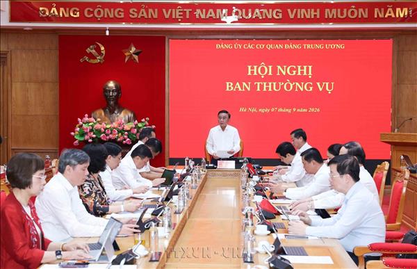Thường trực Ban Bí thư Trần Cẩm Tú chủ trì Hội nghị Ban Thường vụ Đảng ủy các cơ quan Đảng Trung ương