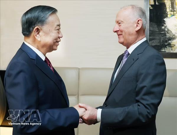 Le dirigeant vietnamien To Lam rencontre lassistant du président russe Nikolaï Patrouchev
