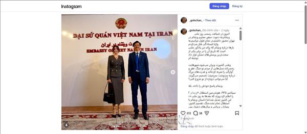 Bạn bè Iran khâm phục sự kiên cường và tinh thần hòa giải của Việt Nam
