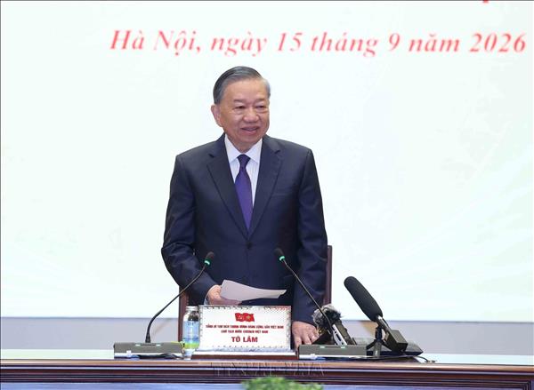 越共中央总书记、国家主席苏林会见越南友好组织联合会代表