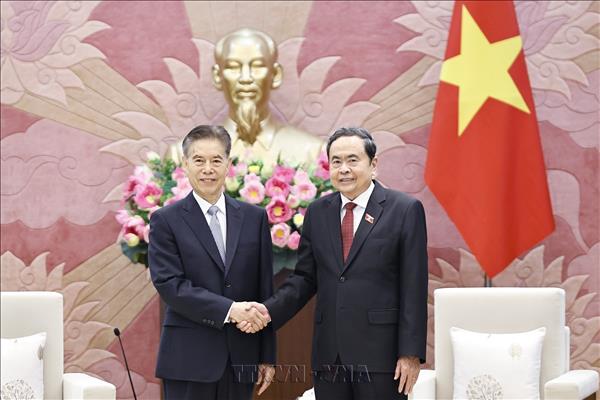 Chủ tịch Quốc hội Trần Thanh Mẫn tiếp Chủ nhiệm Ủy ban Tài chính và Kinh tế Nhân đại toàn quốc Trung Quốc