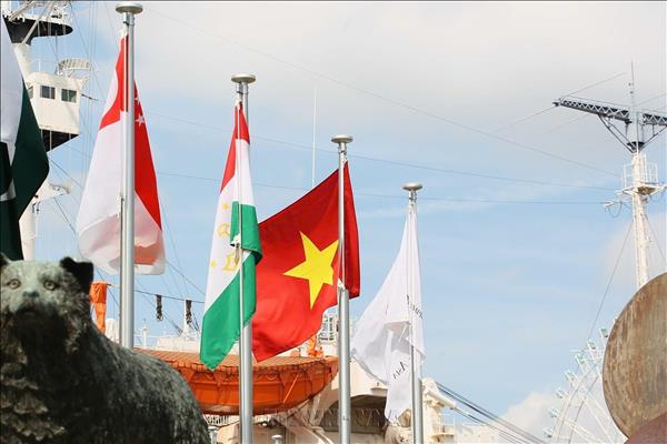 Vietnamese national flag flies at 2026 Asian Games