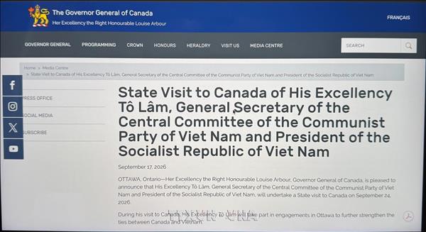 Canada khẳng định coi trọng quan hệ với Việt Nam