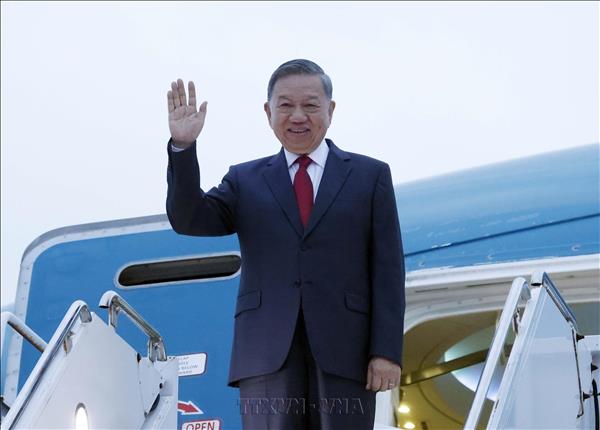 Vietnams top leader arrives in New York for UNGA 81 high-level debate