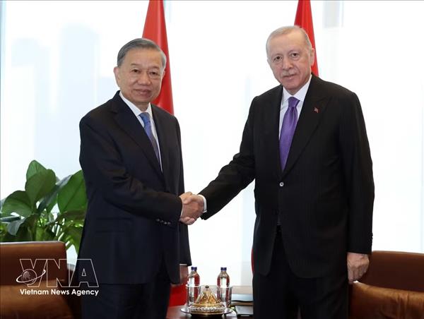 Le dirigeant To Lam rencontre le président turc Recep Tayyip Erdogan à New York