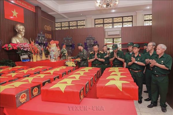 500-day campaign: 664 sets of war martyrs remains founded at Le Thi Rieng Park