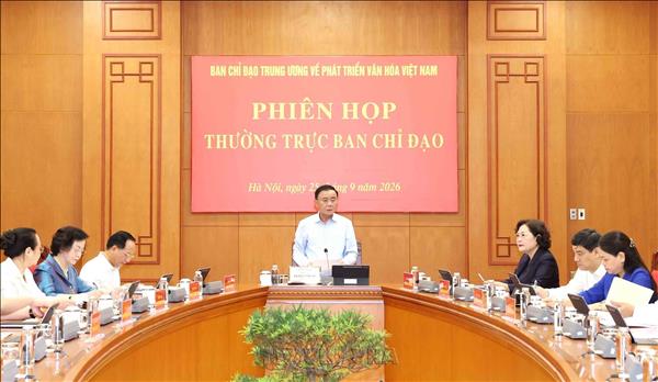 Thường trực Ban Bí thư Trần Cẩm Tú chủ trì Phiên họp Thường trực Ban Chỉ đạo Trung ương về phát triển văn hóa