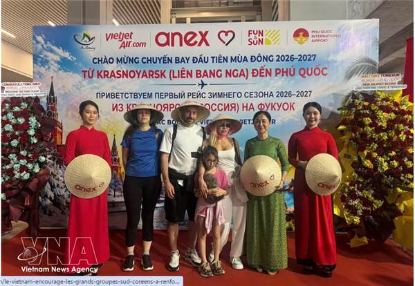 Phu Quoc lance sa haute saison hivernale avec plus de 370 touristes russes