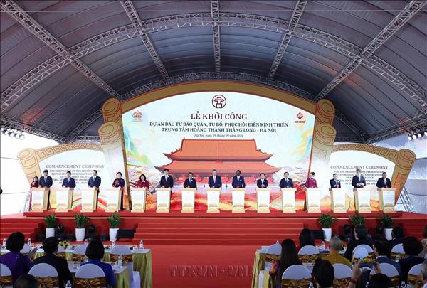 Tổng Bí thư, Chủ tịch nước Tô Lâm dự Lễ khởi công Dự án đầu tư bảo quản, tu bổ, phục hồi Điện Kính Thiên