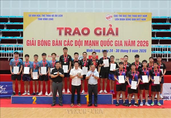 Bế mạc Giải Bóng bàn các đội mạnh quốc gia năm 2026